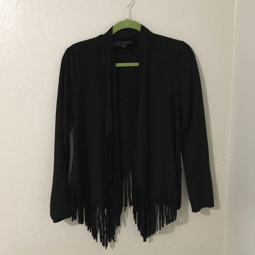 MOVING SALE Black fringe jacket